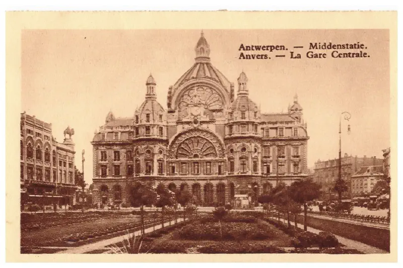 Anvers - La gare centrale Vers 1935