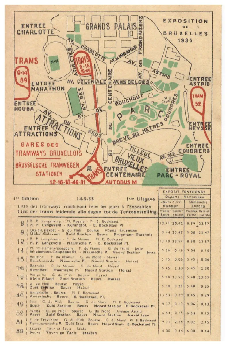 Bruxelles - Exposition universelle 1935