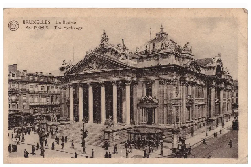 Bruxelles - La Bourse Vers 1935