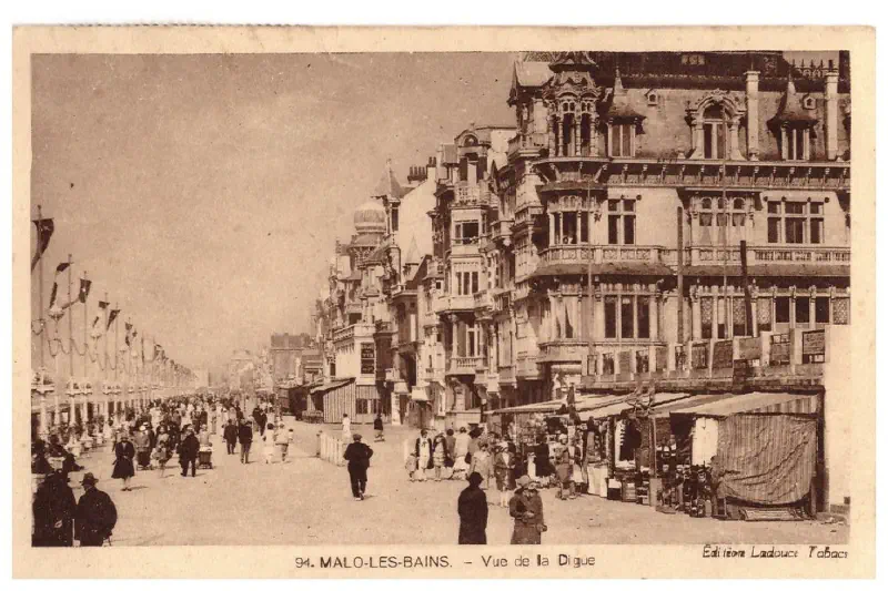Malo Les Bains - Vue de la digue Vers 1935