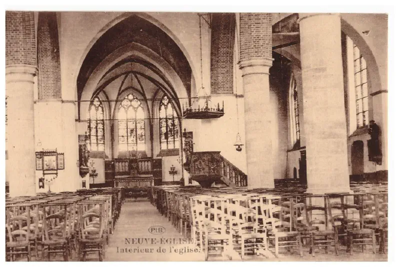 Neuve-Eglise - Intérieur de l'église Vers 1935