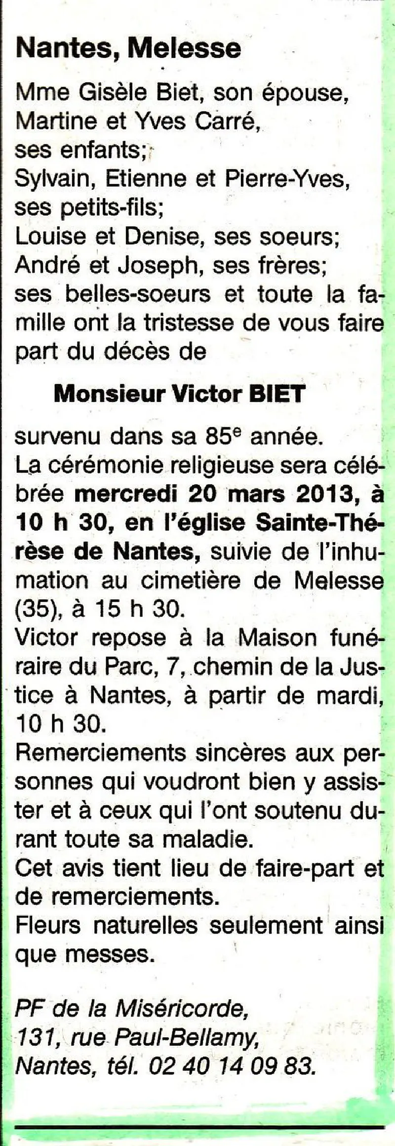 Victor BIET 18/03/2013
