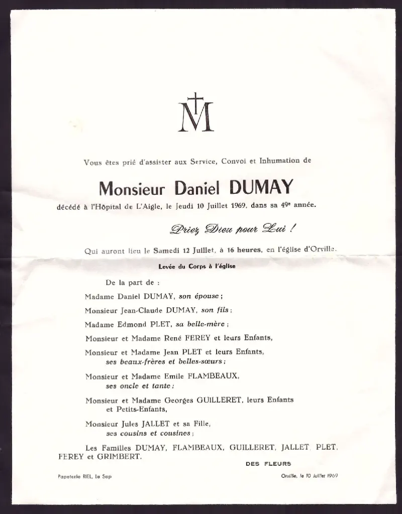Daniel DUMAY 10/07/1969