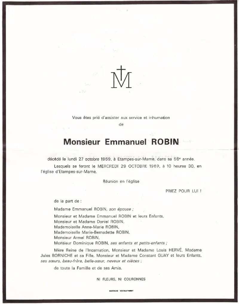 Emmanuel ROBIN 27/10/1969