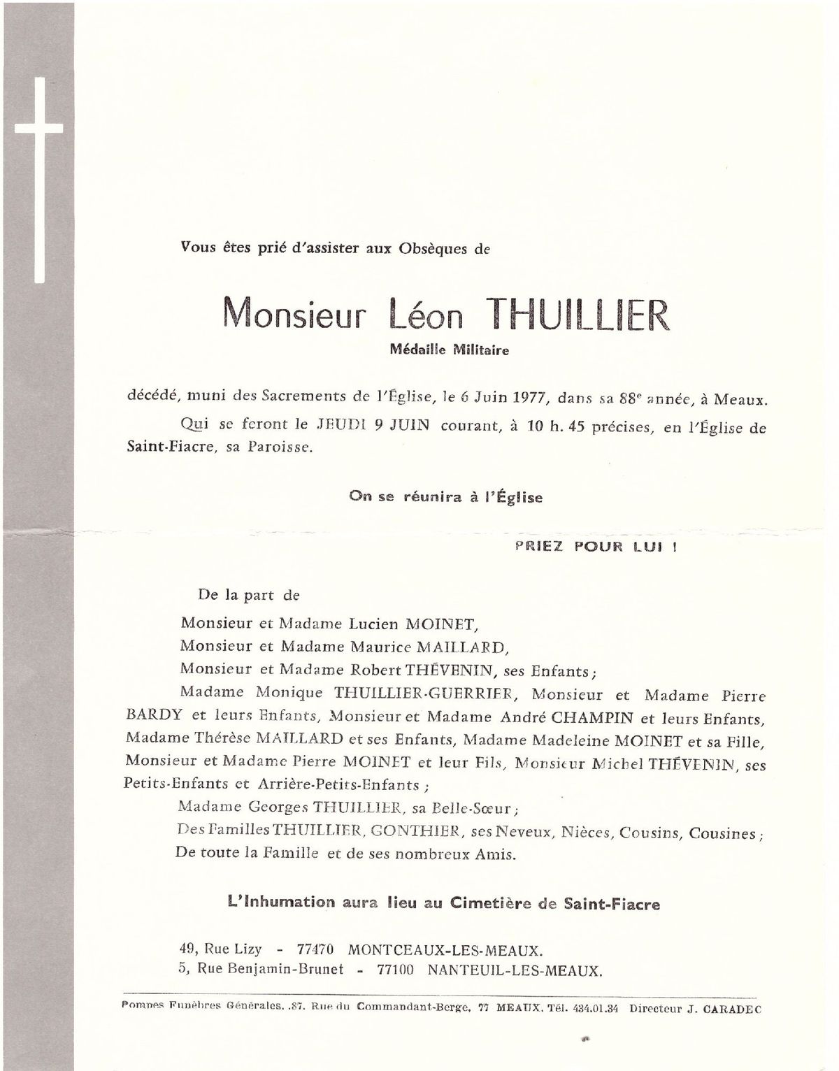 Leon THUILLIER 06/06/1977