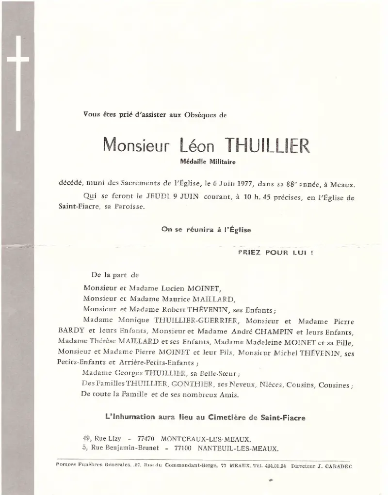 Leon THUILLIER 06/06/1977