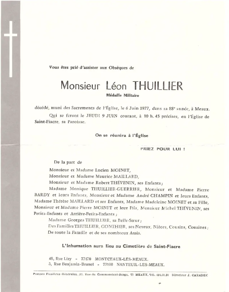 Leon THUILLIER 06/06/1977