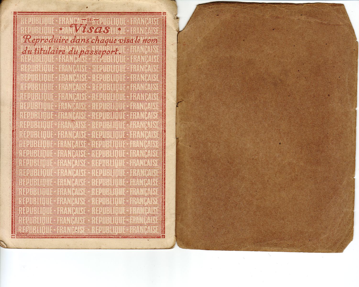 Passeport - 1947 - Edmond Denis GALLOIS