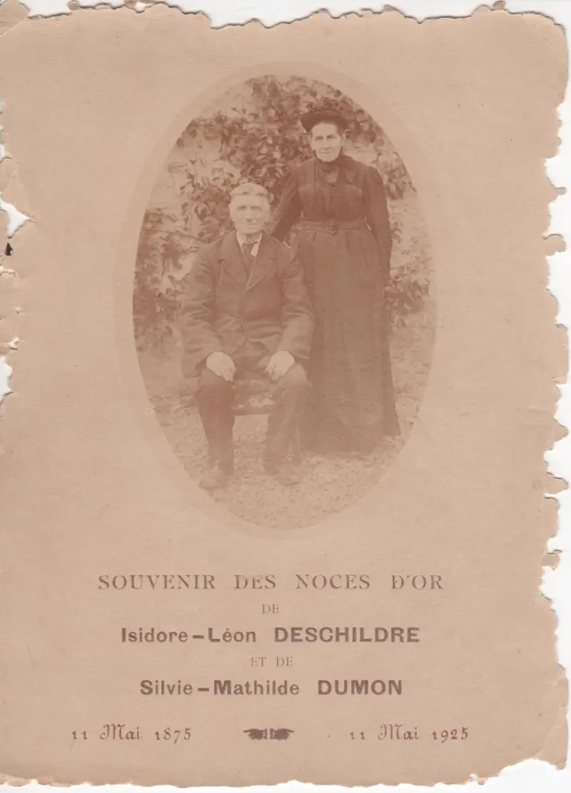 Les parents de Cyrille DESCHILDRE, donc les grands-parents  de Maria ESCHILDRE, la mère d'Andréa