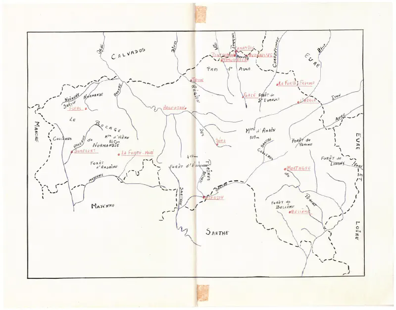 Carte de l'Orne