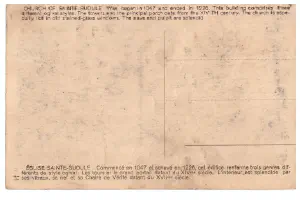 Bruxelles - Eglise Ste Gudule Vers 1935