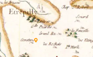 La Gonetterie - carte Cassini