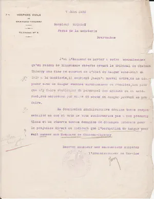 Utilisation des hangars interdite