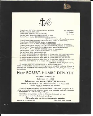 Robert DEPUYDT 13/01/1952