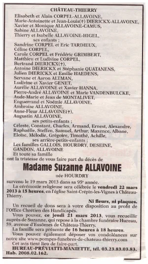 Suzanne HOURDRY 19/03/2013