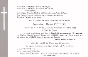Rene PIETROIS 08/10/1989