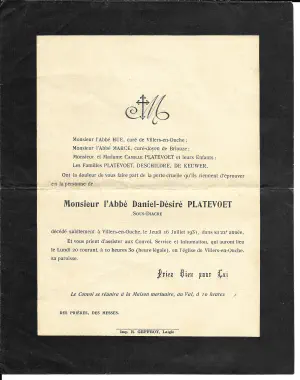 Daniel-Desire PLATEVOET 16/07/1931