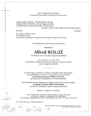 ALfred ROUZE 18/01/2000