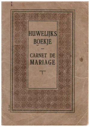 Carnet de mariage Albert HAELEWYN - Maria DESCHILDRE