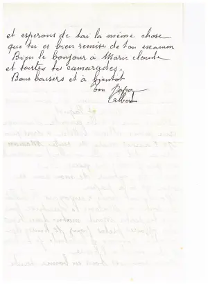 Dernière lettre d'Albert