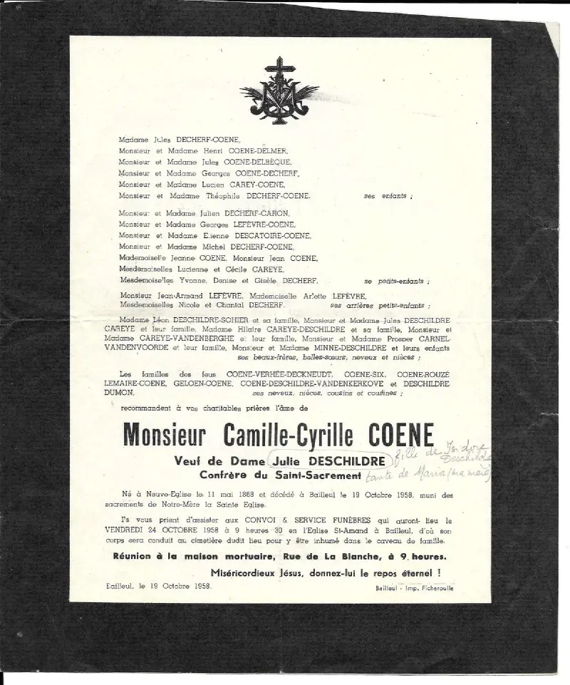 Camille COENE 19/10/1958